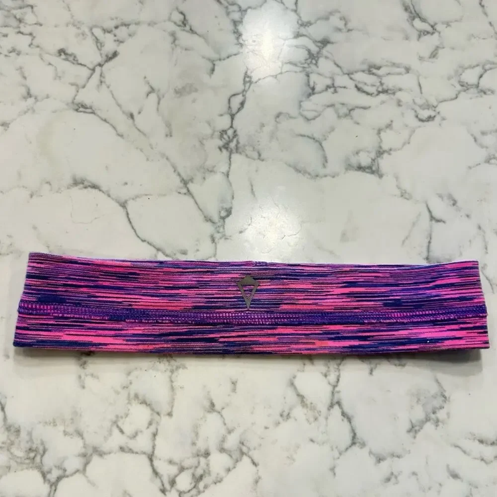 Ivivva Lululemon Pink Purple Space Dye Workout Active Headband Youth‎ Kids